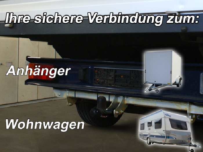 Anhängerkupplung für Fiat-Ducato Pritsche, alle Radstände L1, L2, L3, L4, Baureihe 2006- starr