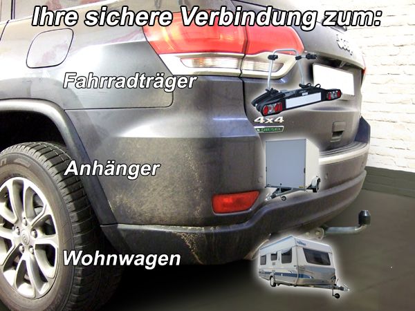 Anhängerkupplung für Jeep Grand Cherokee WK spez. Diesel Fahrzeuge mit AdBlue System 2013- Ausf.: starr