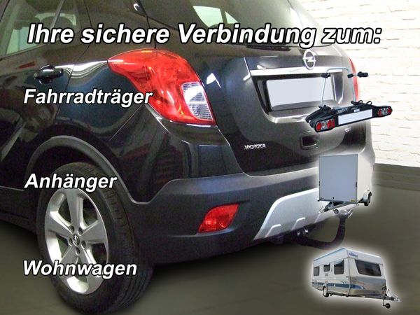 Anhängerkupplung für Opel Mokka X nicht für Fzg. mit Fahrradträgersystem Flex-Fix, mit Elektrosatzvorb. 2016-2020 Ausf.: V-abnehmbar