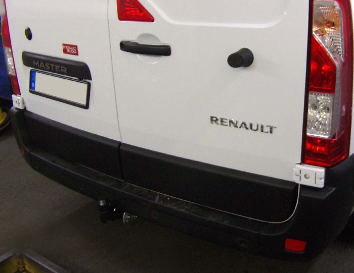 Anhängerkupplung für Renault Master Kastenwagen Frontantrieb ohne Trittbrett, Fzg. ohne Elektrosatz Vorbereitung 2014-2024 Ausf.: starr