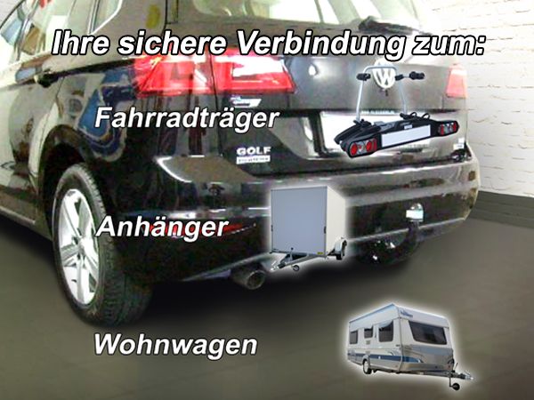 Anhängerkupplung für VW Golf VII Sportsvan, speziell für R-Line 2014-2018 Ausf.: V-abnehmbar