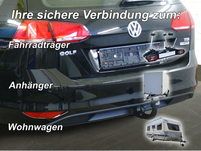 Anhängerkupplung für VW Golf VII Variant 2017-2019 Ausf.: V-abnehmbar