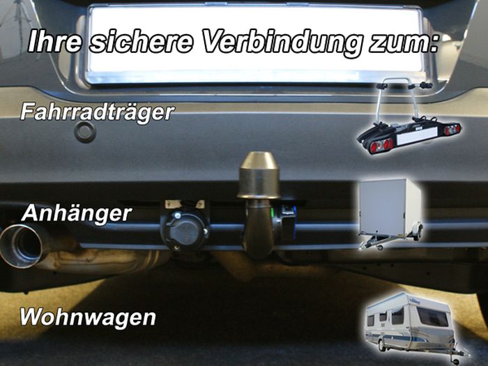 Anhängerkupplung für VW Tiguan 2007-2015 Ausf.: V-abnehmbar