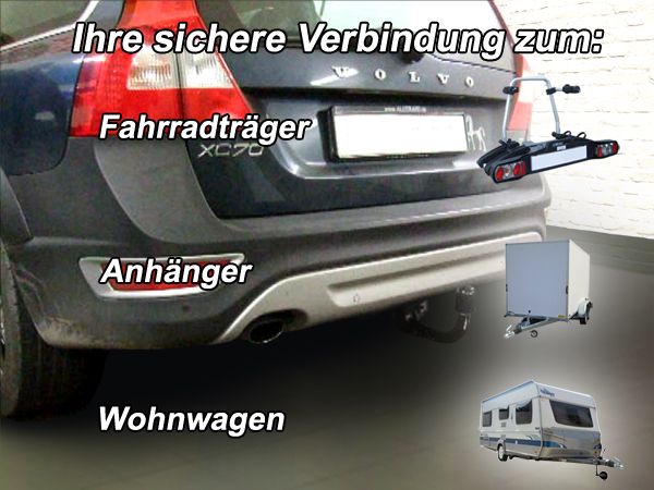 Anhängerkupplung für Volvo XC 70 Cross Country, ohne Niveauregulierung 2007-2016 Ausf.: V-abnehmbar